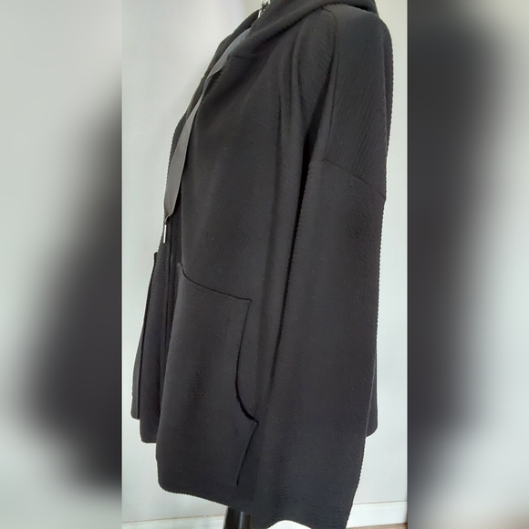 DG2 "DOWNTIME" 2 PIECE SET TEXTURED KNIT ZIP FRONT HOODIE/CROPPED PANT L/XL - Picture 3 of 9